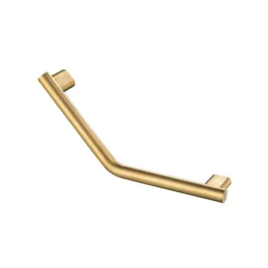 Viral Flusso GBB.5218SB Angled Shower Grab Bar - 18" - Satin Brass