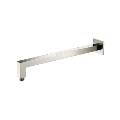 Best Price Flusso HS1011SAPN Wall Mount Square Shower Arm - 16" (400mm) - With Flange - Polished Nickel