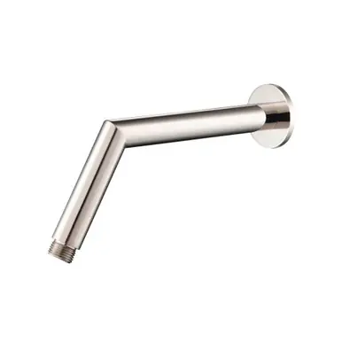 Exclusive Offer Flusso HS1035PN Round Shower Arm With Flange - 10" - With Flange - Polished Nickel