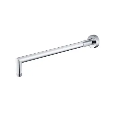 Deal Flusso HS1040CP Wall Mount Round Shower Arm - 16" (400mm) - With Flange - Chrome