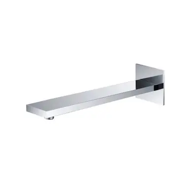 Deal Flusso HS1060CP Wall Mount Shower Arm - 16" (400mm) - With Flange - Chrome