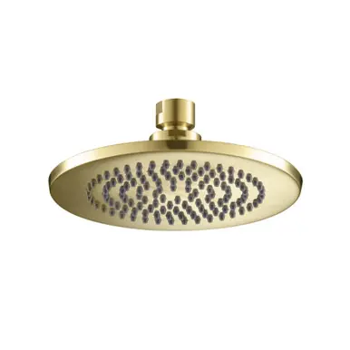 Same Day Shipping Flusso HSB.6RSB 6" Solid Brass Showerhead / Rainhead - Satin Brass