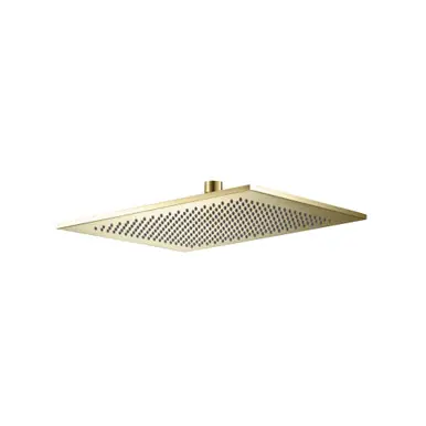 Fan Favorite Flusso HSB.12SSB 12" Solid Brass Showerhead / Rainhead - Satin Brass