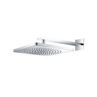 Worldwide Shipping Flusso RHW.12CCP 12" Rain Head with 16" Arm - Chrome