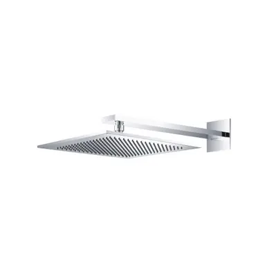 Price Cut Flusso RHW.12SCP 12" Rain Head with 16" Arm - Chrome