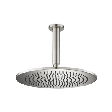 Fan Favorite Flusso RHC.12RBN 12" Rain Head with 6" Ceiling Mount Arm - Brushed Nickel
