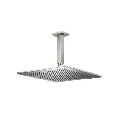 Deal Flusso RHC.12SBN 12" Rain Head with 6" Ceiling Mount Arm - Brushed Nickel