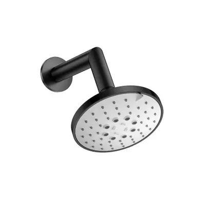 Seasonal Sale Flusso SHW.6131MB 5" Multi Function Showerhead with 7" Arm - Matte Black