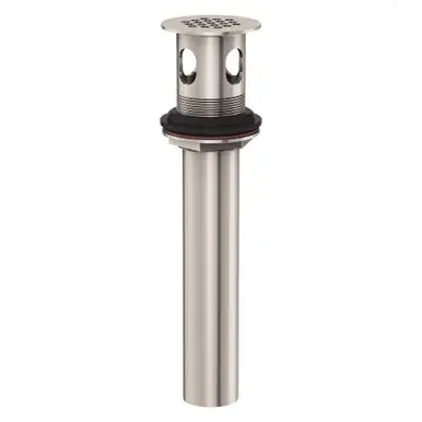 Viral Gerber DA505084BN 1 1/4" Metal Grid Strainer Assembly With Overflow - Brushed Nickel