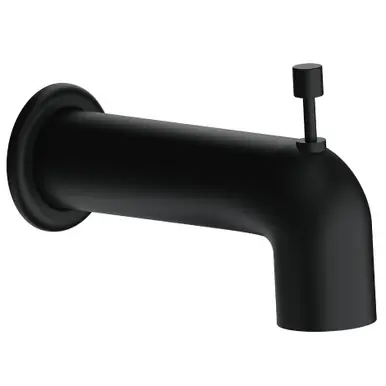 Buy Online Gerber DA666934BS Parma Wall Mount Tub Spout with Diverter - Satin Black