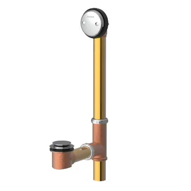 Affordable Gerber G004184587 Classics Auto Trip Fit-all 20 Gauge Drain for Standard Tub with Horizontal Installation - Chrome