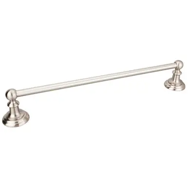 Free Returns Hardware Resources BHE5-03SN Fairview 18 Inch Towel Bar - Satin Nickel