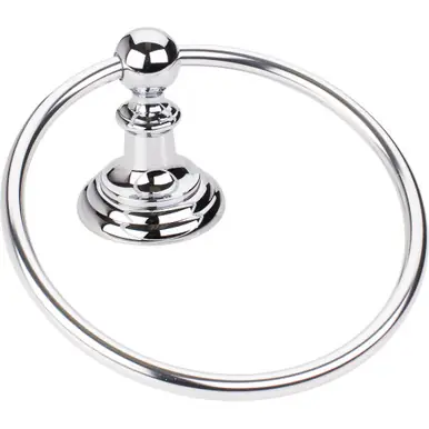Hardware Resources BHE5-06PC Fairview Towel Ring - Polished Chrome Free Shipping