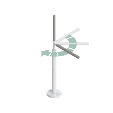 Brand New Healthcraft Advantage Rail™ Portable Vertical and Horizontal Support Safety Rail - White
