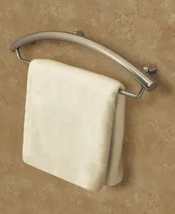 Bulk Order HealthCraft Invisia INV-TB24-CP Bathroom Towel Bar 24" with Integrated Support Grab Bar - Polished Chrome