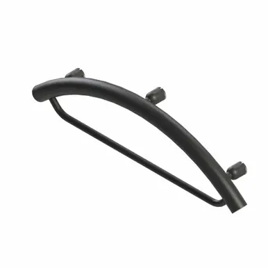 Direct From Manufacturer Healthcraft Invisia™ 24 Inch Towel Bar & Decorative Grab Bar, Two In One, Matte Black