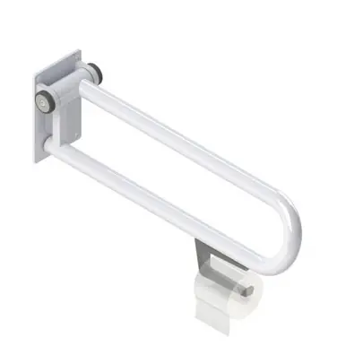 Time-Limited Healthcraft Toilet Roll Holder for P.T. Rail Grab Bar - Grey