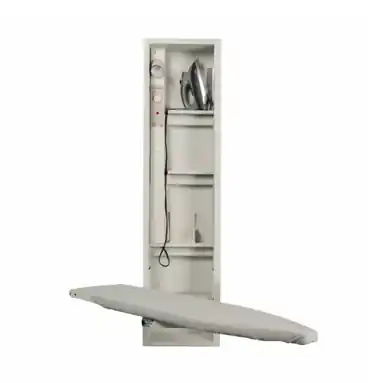 Special Discount Iron-A-Way Electric Ironing Center - Built In Swiveling 46" Ironing Board with Light and Timer - No Door - AE46NDU