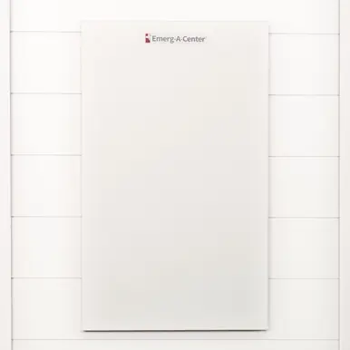 Seasonal Sale Iron-A-Way EMERG-A-CENTER Safety Plus Cabinet Filled with Emergency First Aid Supplies - Flat White Door - EAC24S+FW