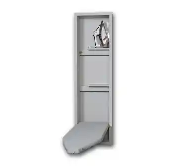 Warranty Included Iron-A-Way Ironing Center - 42" Built In Ironing Board With Storage - No Door - Non Electric - NE42NDU