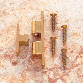 Final Sale JVJ 06401 Raw Solid Brass Finish Tension Catch