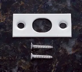 Warranty Included JVJ 90346 Strike with Screws For 7" Flush Bolt - Satin Nickel