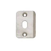 Trending JVJ 90832 Stainless Steel Finish 1 3/16" X 2 1/4" Strike Plate with Hole - Bulk