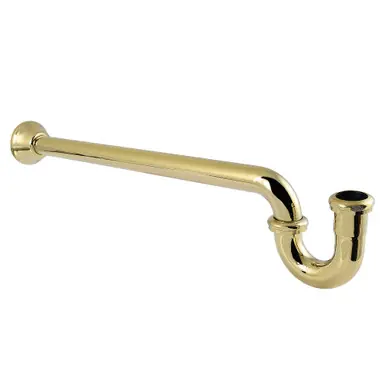 Sale Kingston Brass 1-1/2" P-Trap with Bell Flange, 24" Length, 18 Gauge, Polished Brass - CC7122