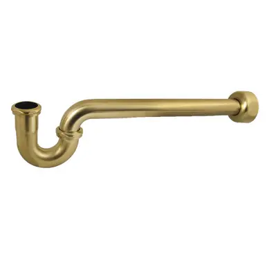 Cheap Kingston Brass 1-1/2" P-Trap with Box Flange, 24" Length, 18 Gauge, Brushed Brass - CC9127