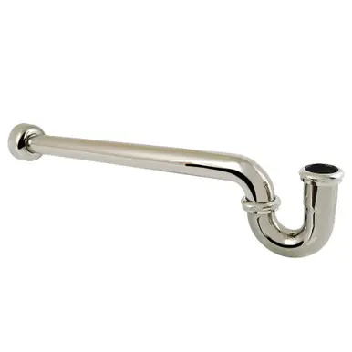 Kingston Brass 1-1/2" P-Trap with Box Flange, 24" Length, 18 Gauge, Polished Nickel - CC9126 Deal