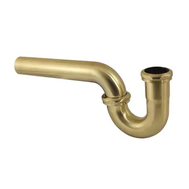 Special Discount Kingston Brass 1-1/2" P-Trap without Flange, 13-1/16" Length, 18 Gauge, Brushed Brass - CC1127