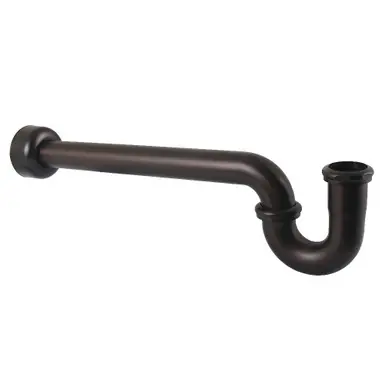 Exclusive Offer Kingston Brass 1-1/4" (or 1-1/2") x 1-1/2" P-Trap with Box Flange, 19" Length, 18 Gauge, Oil Rubbed Bronze - CC6245