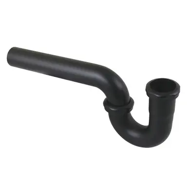 Cheap Kingston Brass 1-1/4" (or 1-1/2") x 1-1/2" P-Trap without Flange, 13-1/16" Length, 18 Gauge, Matte Black - CC1240MB