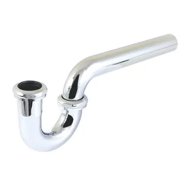 Fast Shipping Kingston Brass 1-1/4" (or 1-1/2") x 1-1/2" P-Trap without Flange, 13-1/16" Length, 18 Gauge, Polished Chrome - CC1241
