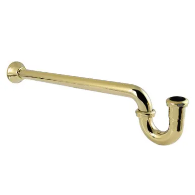 Secure Checkout Kingston Brass 1-1/4" P-Trap with Bell Flange, 24" Length, 18 Gauge, Polished Brass - CC7182