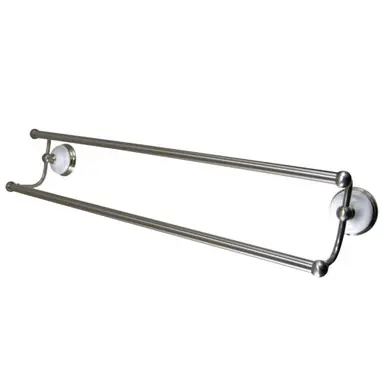 Kingston Brass BA1113SN Victorian 24-Inch Dual Towel Bar, Brushed Nickel One Day Deal