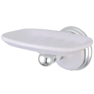 Clearance Kingston Brass BA1115C Victorian Wall-Mount Soap Dish, Polished Chrome