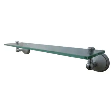 Seasonal Sale Kingston Brass BA1119C Victorian Cosmetic Glass Shelf, Polished Chrome