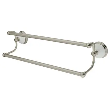 While Supplies Last Kingston Brass BA11318SN Vintage 18 Inch Dual Towel Bar, Brushed Nickel