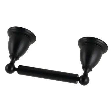 Warranty Included Kingston Brass BA1758MB Heritage Toilet Paper Holder, Matte Black