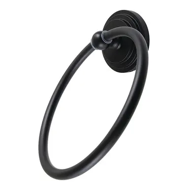 Kingston Brass BA2714MB Milano Towel Ring, - Matte Black Latest