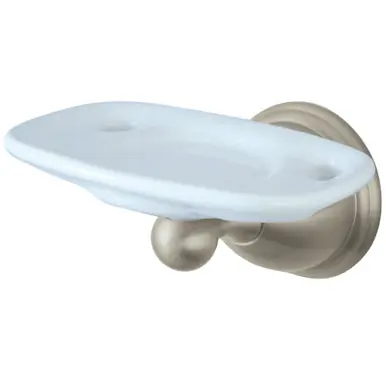 Free Shipping Kingston Brass BA3966SN Restoration Toothbrush with Tumbler Holders, Brushed Nickel