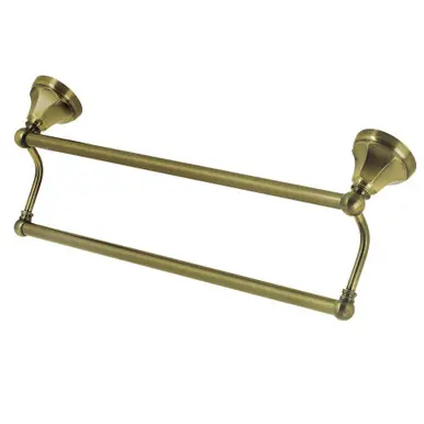 Worldwide Shipping Kingston Brass BA4813AB Metropolitan 24-Inch Dual Towel Bar, Antique Brass