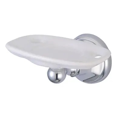 Best Choice Kingston Brass BA4816C Metropolitan Toothbrush and Tumbler Holder, Polished Chrome