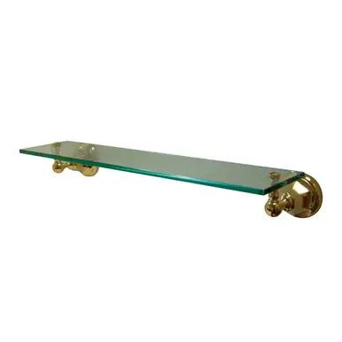 Kingston Brass BA4819PB Metropolitan Glass Shelf, Polished Brass Save Now