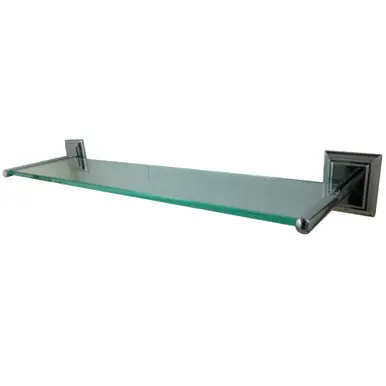 Big Sale Kingston Brass BA6019C Millennium Glass Shelf, Polished Chrome