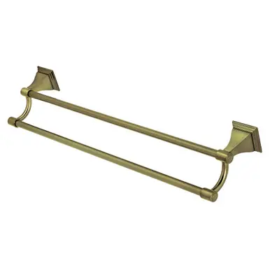 Kingston Brass BAH6123AB Monarch 24-Inch Dual Towel Bar, Antique Brass Super Sale
