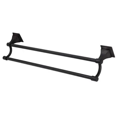 Final Sale Kingston Brass BAH6123ORB Monarch 24-Inch Dual Towel Bar, Oil Rubbed Bronze