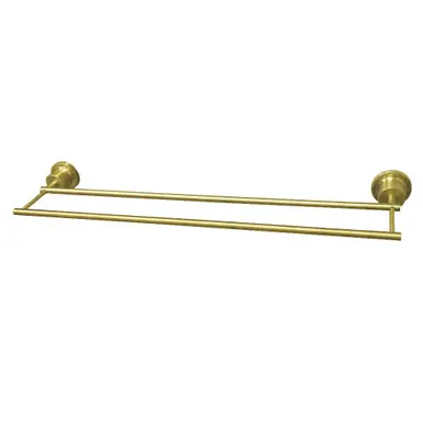 Best Choice Kingston Brass BAH821318SB Concord 18 Inch Double Towel Bar, Brushed Brass