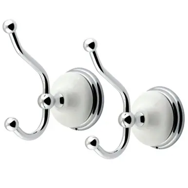 Editor’s Pick Kingston Brass BAK1117C Victorian 2-Piece Robe Hook, Polished Chrome